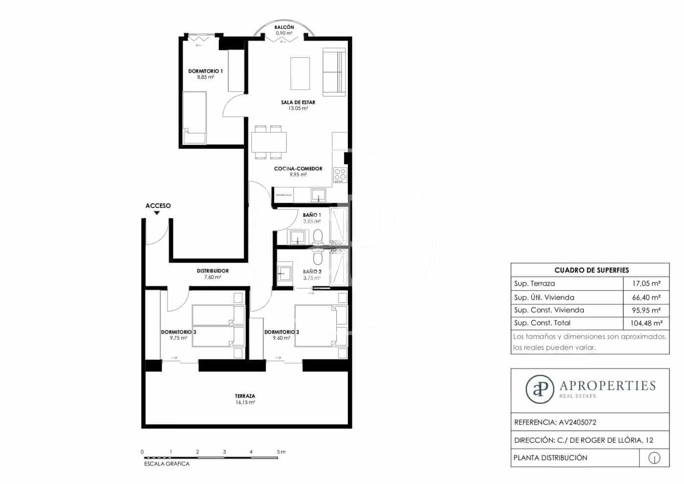 2 soveværelse Lejlighed til leje i Valencia by - € 1.600 (Ref: 8817817)