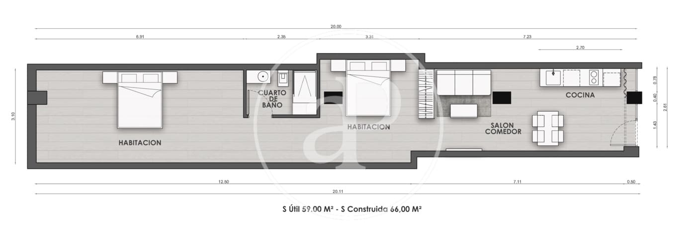 1 chambre Villa/Maison à vendre à Valence ville - 250 000 € (Ref: 8869830)