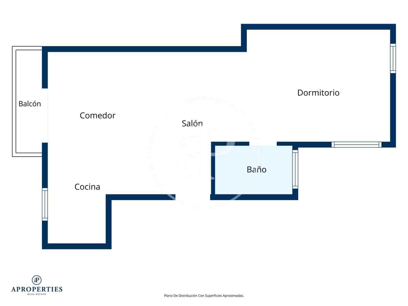 1 camera da letto Appartamento da affittare in Valencia citta - 1.300 € (Rif: 9000086)