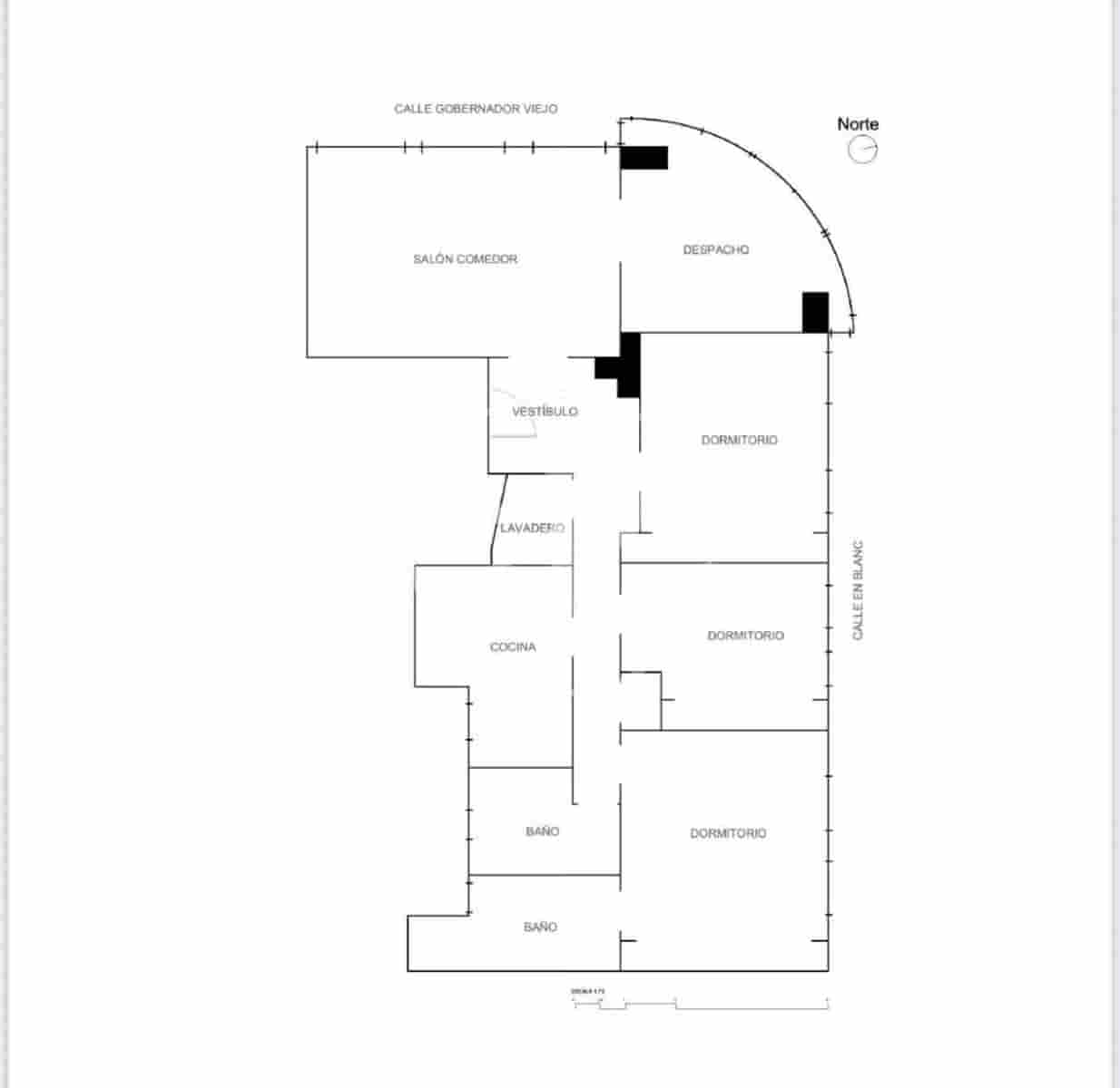 3 quarto Apartamento para arrendar em Valencia cidade - 3 600 € (Ref: 9075188)
