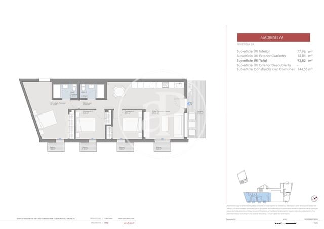 Apartamento para venda em Burjassot - 201 700 € (Ref: 9085529)