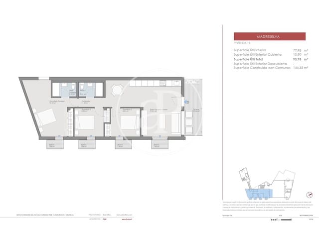 Apartamento para venda em Burjassot - 201 700 € (Ref: 9085538)