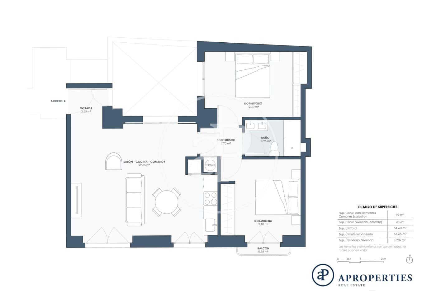 2 sypialnia Apartament do wynajęcia w Miasto Walencja - 2 450 € (Ref: 9099347)