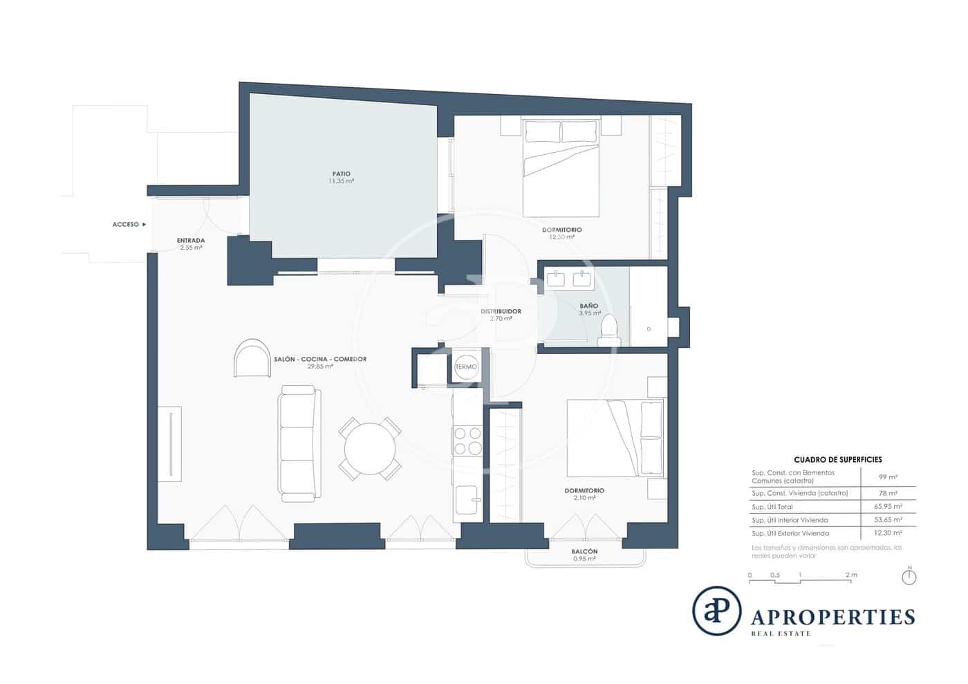 2 bedroom Apartment for rent in Valencia city - € 2,450 (Ref: 9099349)