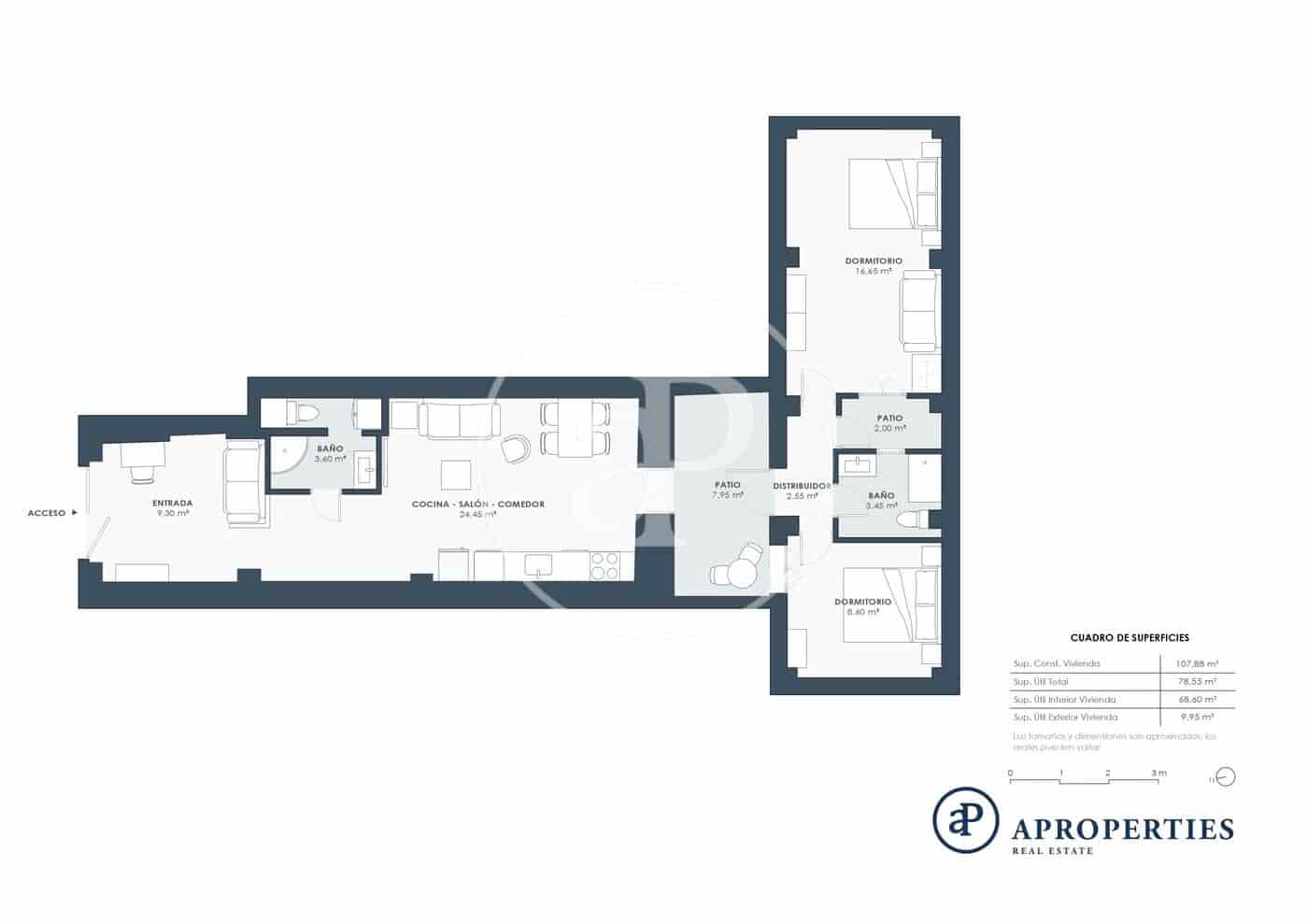 2 soveværelse Lejlighed til salg i Valencia by - € 329.000 (Ref: 9106722)