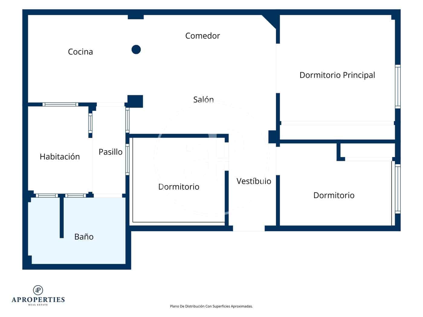 3 Zimmer Apartment zu vermieten in Valencia Stadt - 1.200 € (Ref: 9112588)