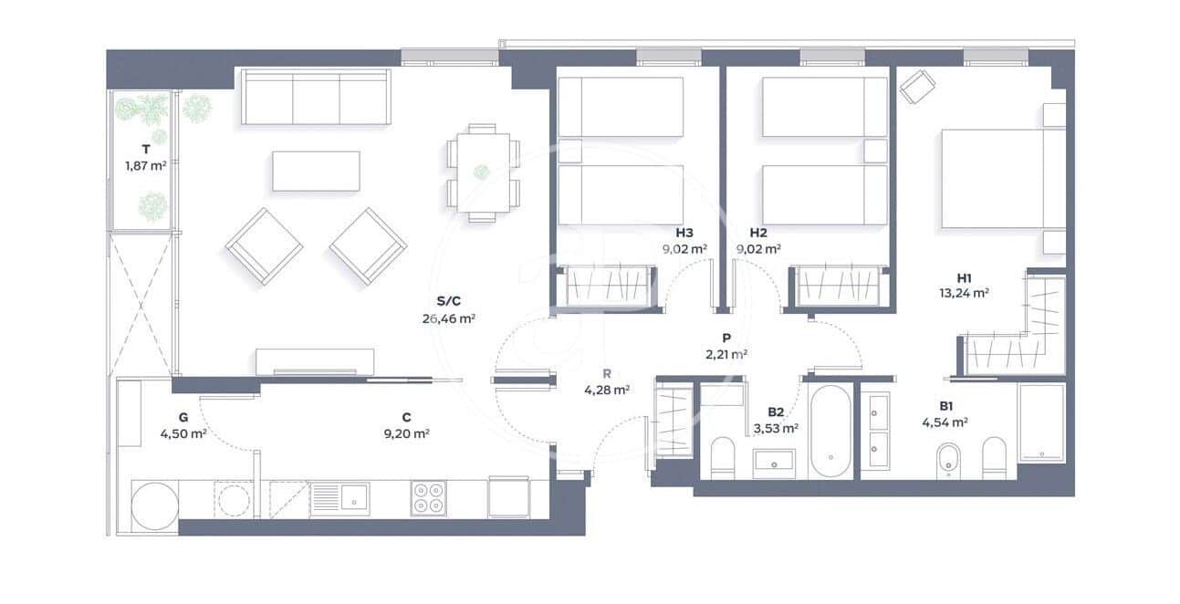 3 bedroom Apartment for sale in Valencia city - € 750,000 (Ref: 9142947)