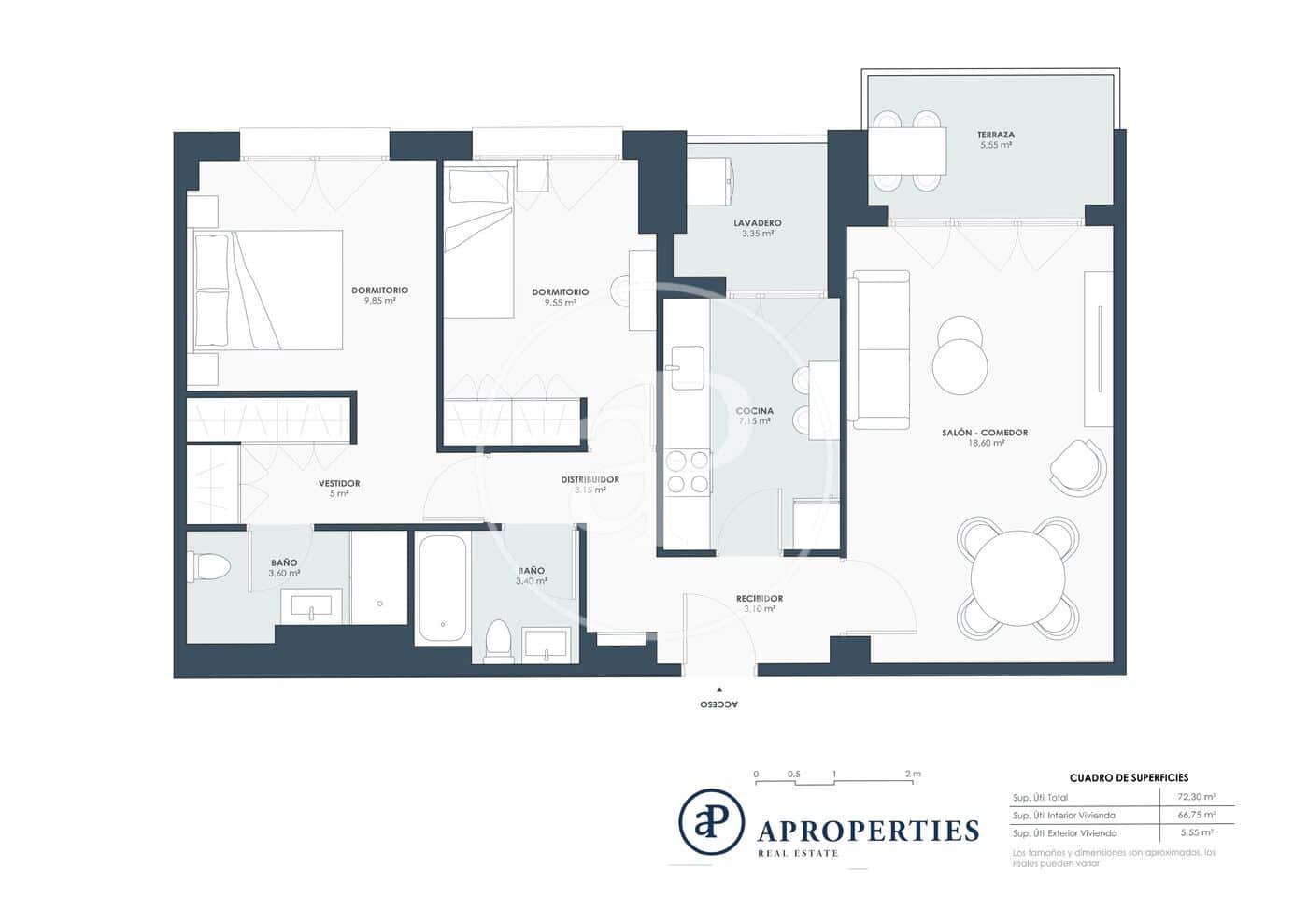 2 sypialnia Apartament do wynajęcia w Miasto Walencja z basenem - 2 100 € (Ref: 9291684)