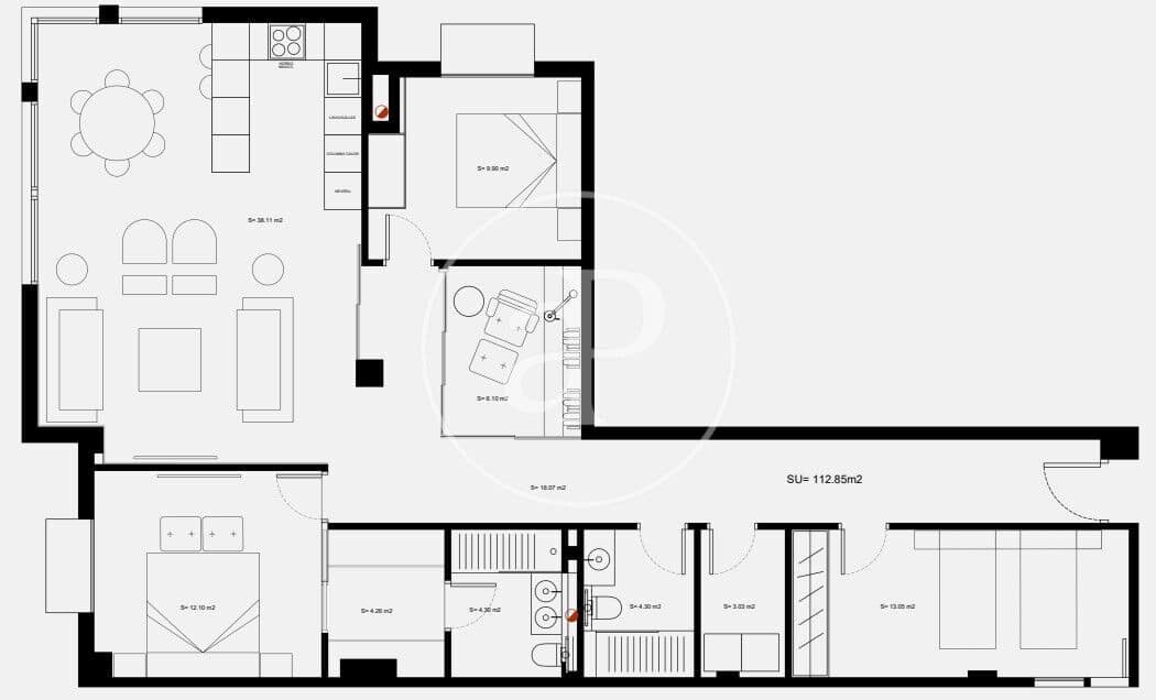3 soverom Leilighet til salgs i Valencia by - € 610 000 (Ref: 9294804)