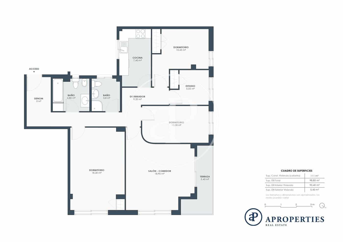 3 chambre Appartement à vendre à Valence ville - 355 000 € (Ref: 9303618)