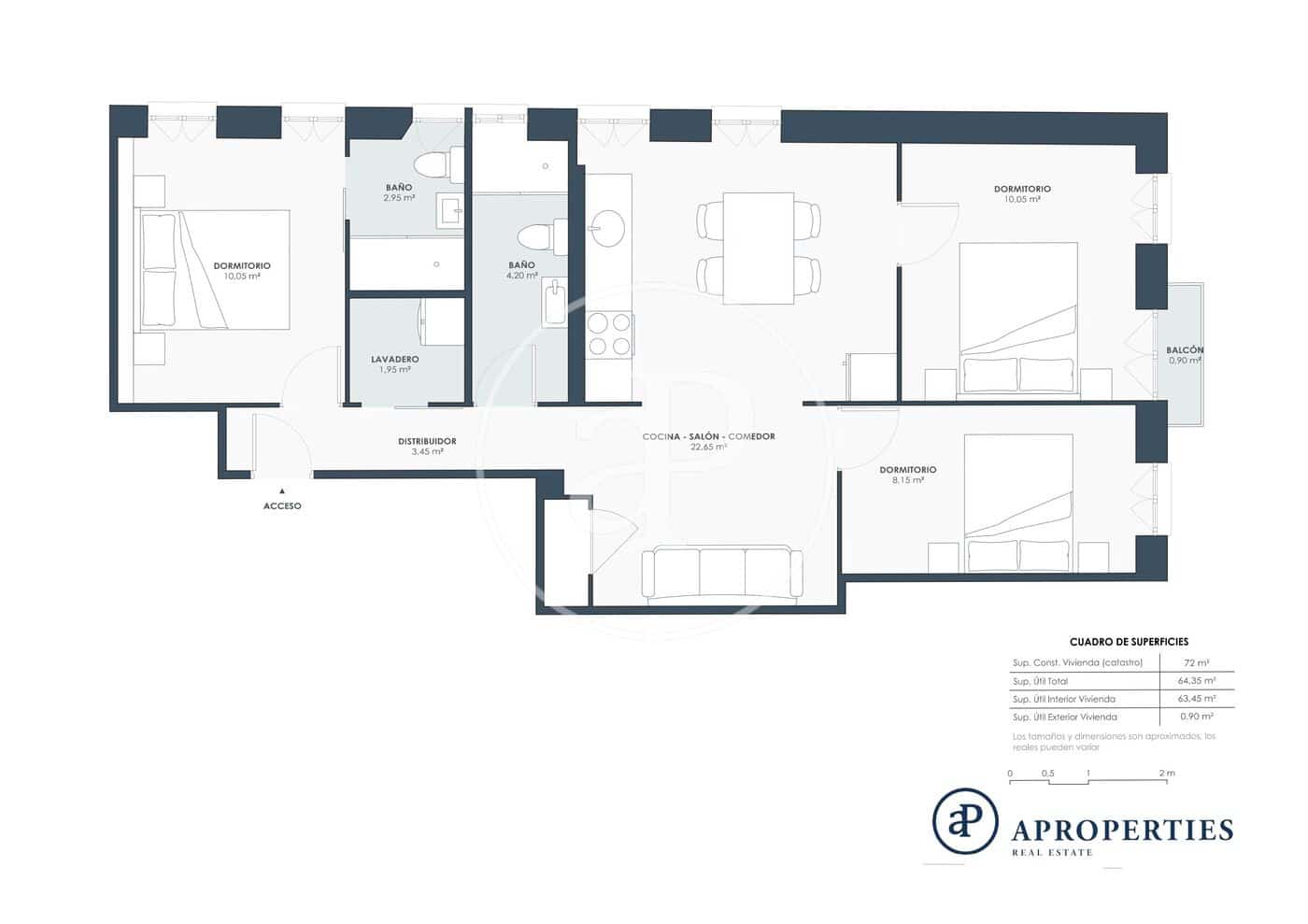 3 sypialnia Apartament do wynajęcia w Miasto Walencja - 1 600 € (Ref: 9321974)
