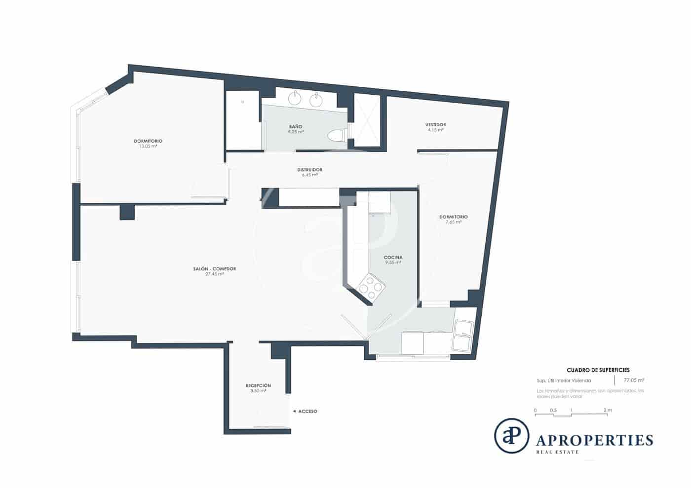 2 quarto Apartamento para arrendar em Valencia cidade - 1 600 € (Ref: 9362690)