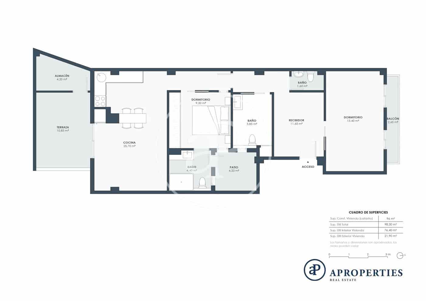 Apartamento de 2 habitaciones en València ciudad en venta - 549.000 € (Ref: 9468529)