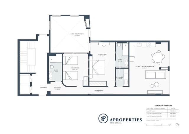 2 soverom Leilighet til salgs i Ensanche - Diputacion, Alicante by - € 470 000 (Ref: 9483544)