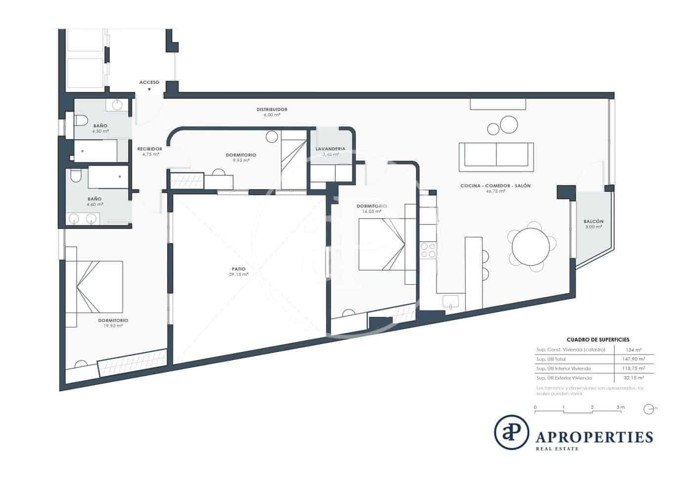 3 bedroom Apartment for sale in Alicante / Alacant city - € 610,000 (Ref: 9485353)