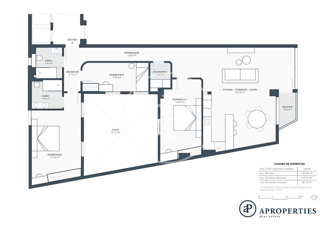 3 chambre Appartement à vendre à Alicante ville - 610 000 € (Ref: 9485353)