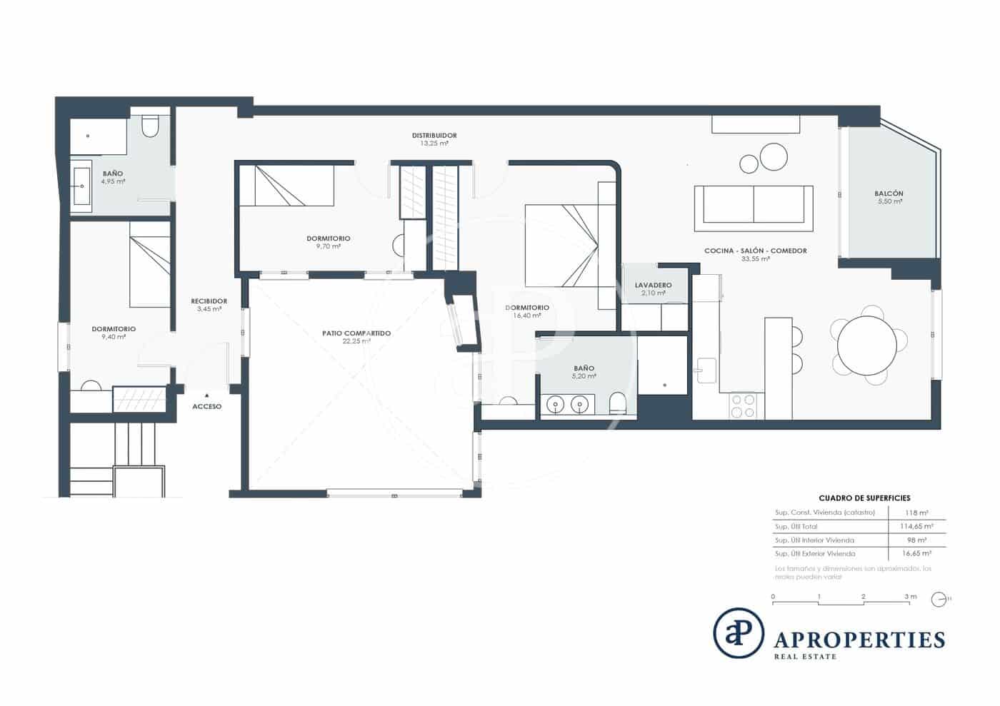 Apartamento de 3 habitaciones en Alicante / Alacant ciudad en venta - 540.000 € (Ref: 9485354)