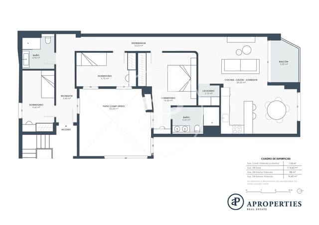 Apartamento de 3 habitaciones en Ensanche - Diputacion, Alicante / Alacant ciudad en venta - 540.000 € (Ref: 9485354)