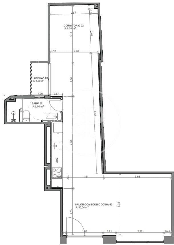 1 soveværelse Lejlighed til salg i Valencia by - € 240.000 (Ref: 9541207)