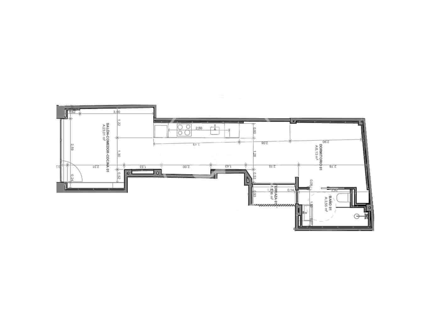 1 Zimmer Apartment zu verkaufen in Valencia Stadt - 189.000 € (Ref: 9541208)