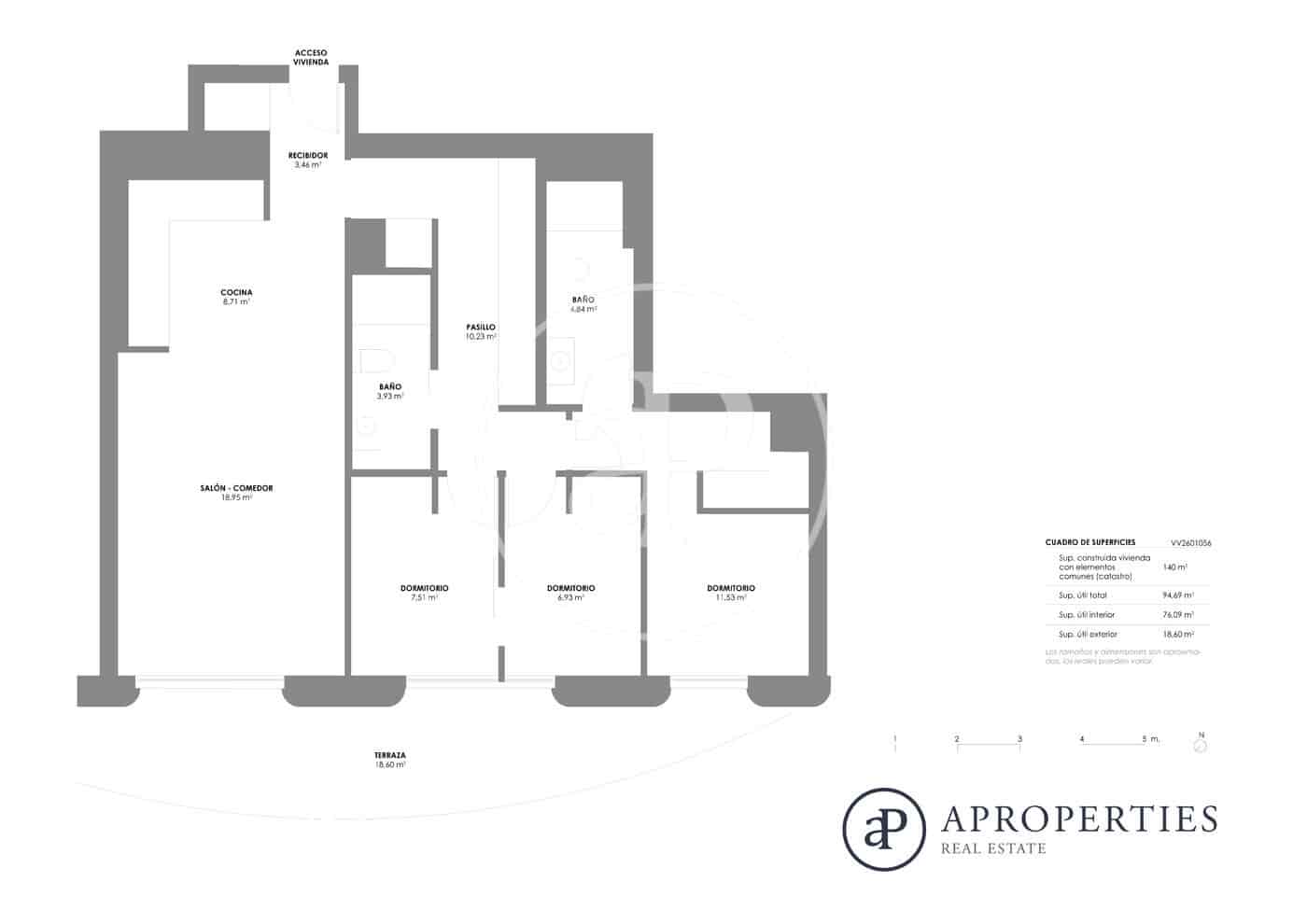 3 soverom Leilighet til salgs i Valencia by med svømmebasseng - € 730 000 (Ref: 9541211)