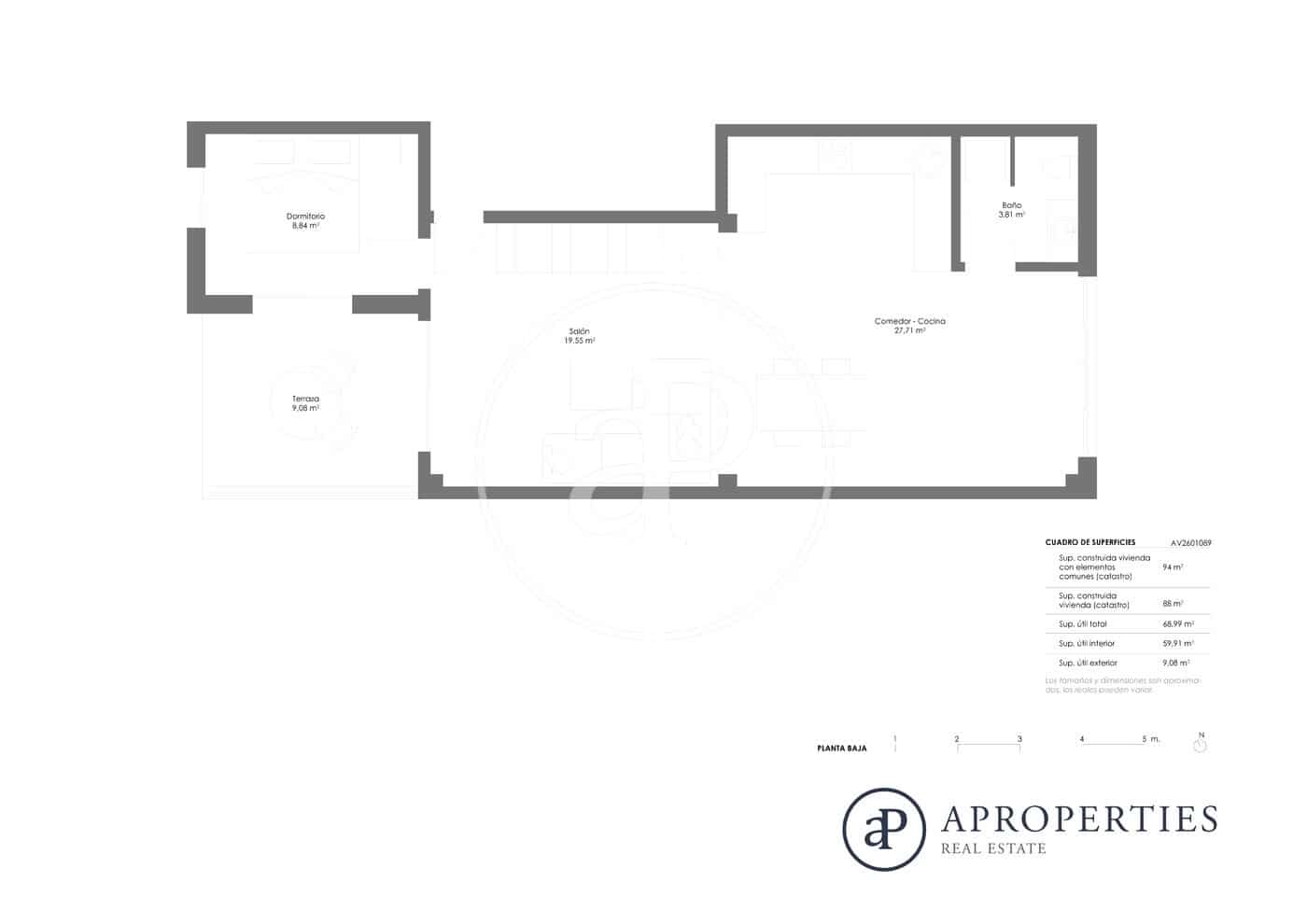 2 soveværelse Penthouse til leje i Valencia by - € 1.350 (Ref: 9555963)