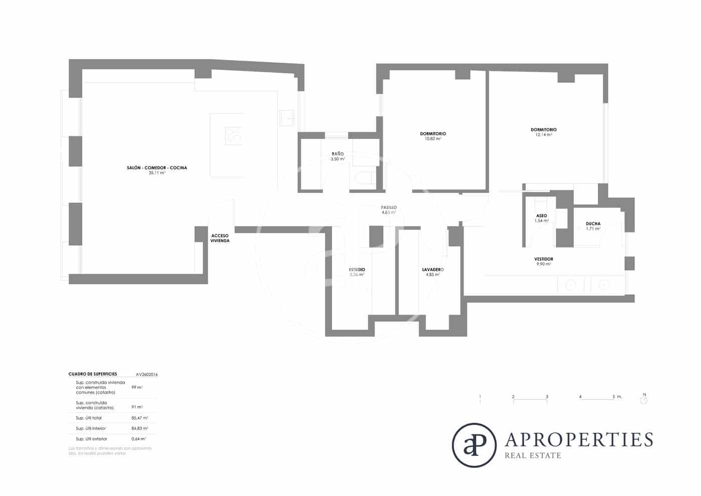 2 camera da letto Appartamento da affittare in Valencia citta - 5.000 € (Rif: 9568742)