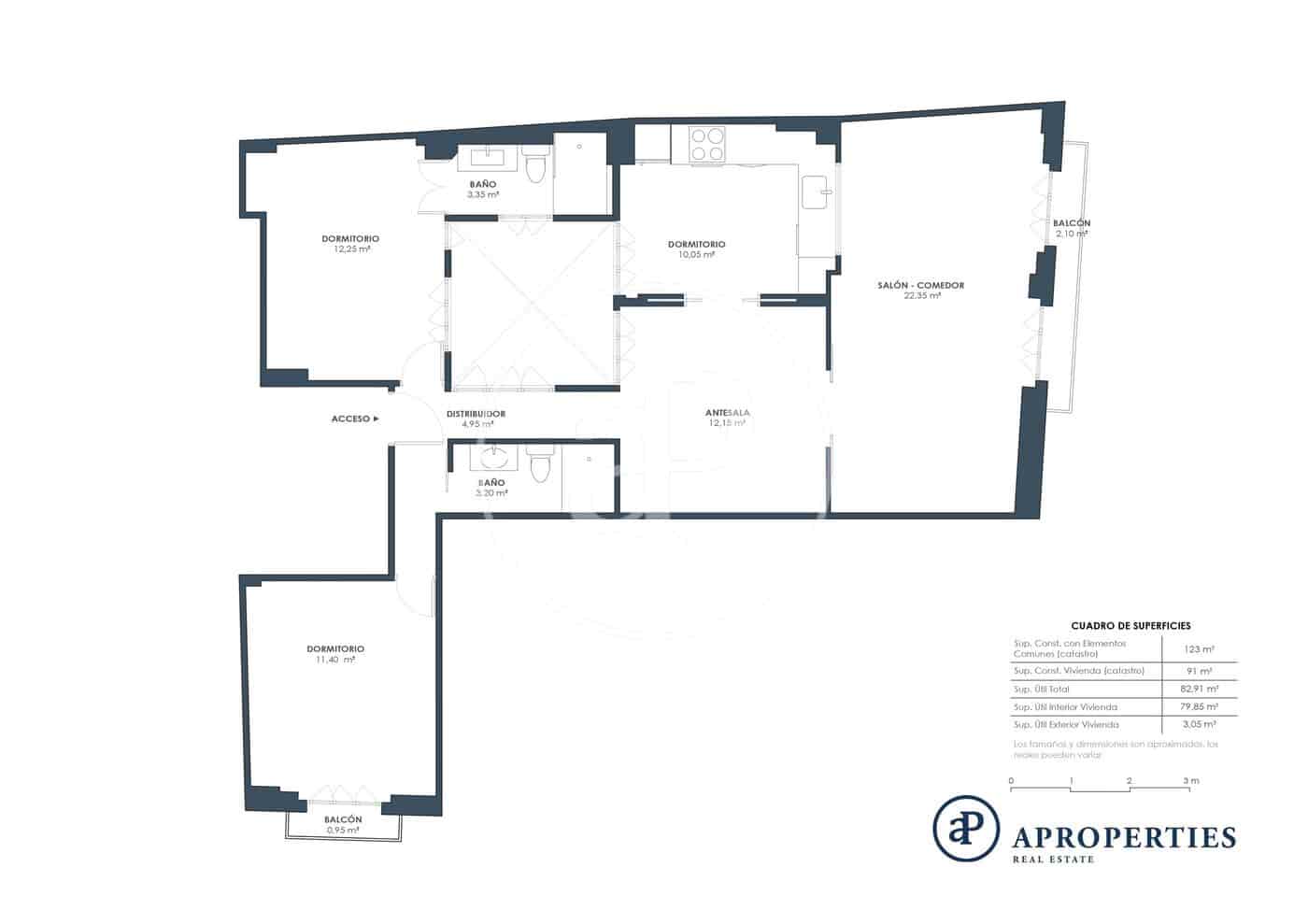 2 soverom Leilighet til leie i Valencia by - € 1 600 (Ref: 9611618)