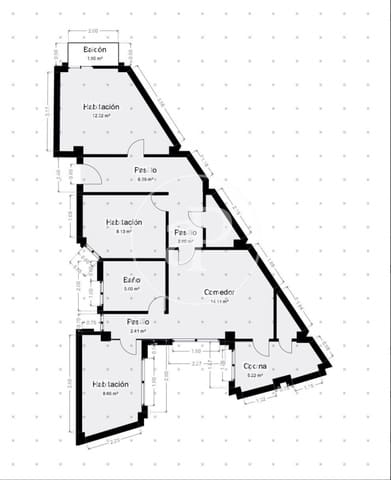 3 chambre Appartement à vendre à Patraix, Valence ville - 269 000 € (Ref: 9630364)