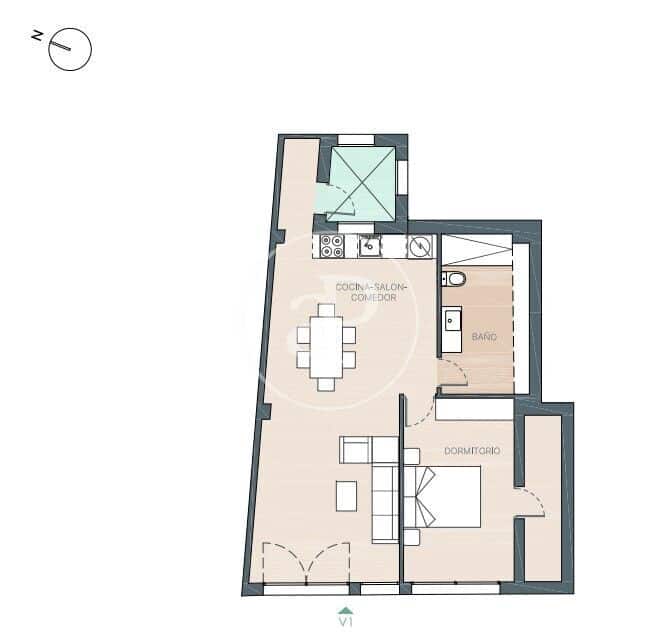 1 chambre Appartement à vendre à Valence ville - 369 000 € (Ref: 9656179)