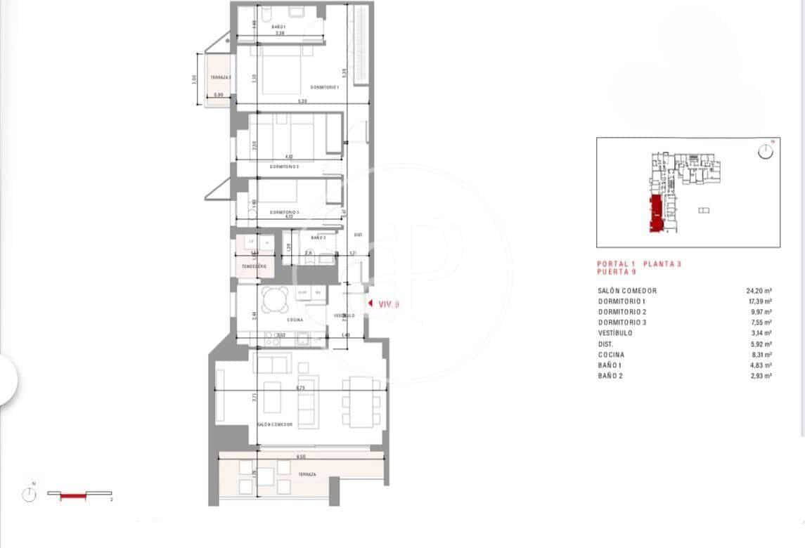 2 slaapkamer Appartement te koop in Valencia stad met zwembad - € 520.000 (Ref: 9686526)