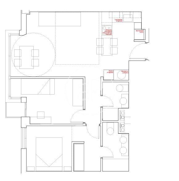 2 quarto Apartamento para arrendar em Valencia cidade com piscina - 2 200 € (Ref: 9686528)