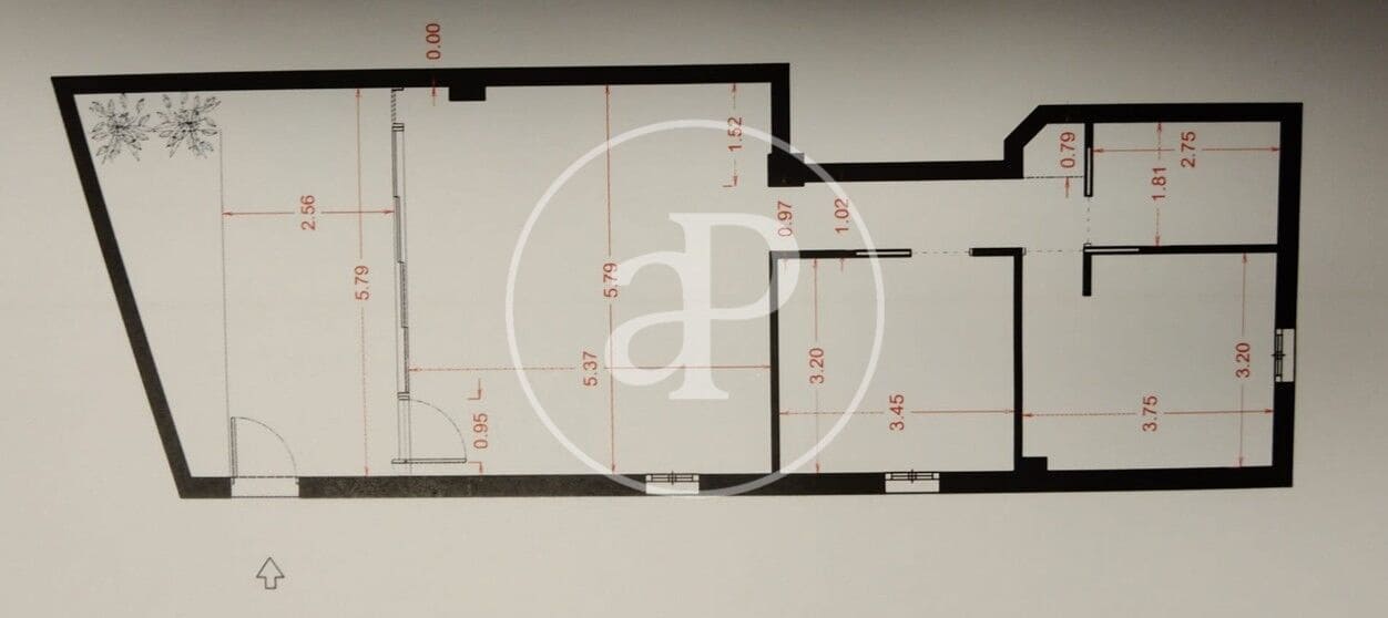 2 soverom Leilighet til leie i Valencia by - € 2 300 (Ref: 9690684)