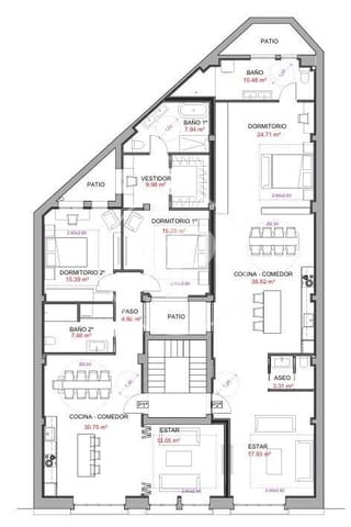 Apartamento de 2 habitaciones en El Mercat, València ciudad en venta - 719.000 € (Ref: 9732217)