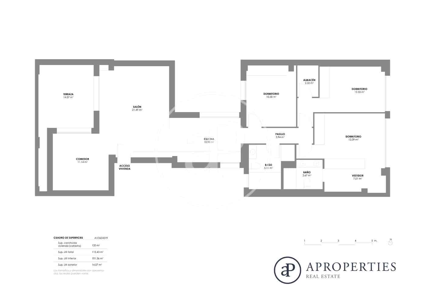 3 soveværelse Penthouse til leje i Valencia by - € 3.350 (Ref: 9752120)