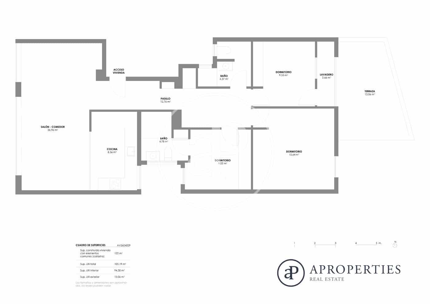 3 makuuhuone Huoneisto vuokrattavana paikassa Valencia kaupunki - 2 450 € (Ref: 9778256)