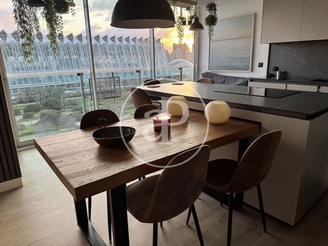3 bedroom Apartment for rent in Ciutat de les Arts i de les Ciencies, Valencia city with garage - € 2,800 (Ref: 9788476)