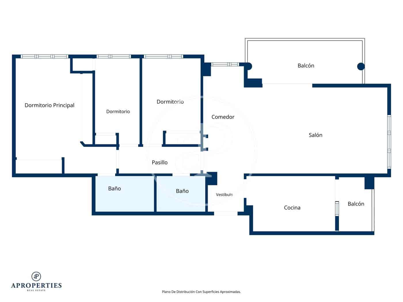3 slaapkamer Appartement te huur in Valencia stad met garage - € 1.950 (Ref: 9797218)