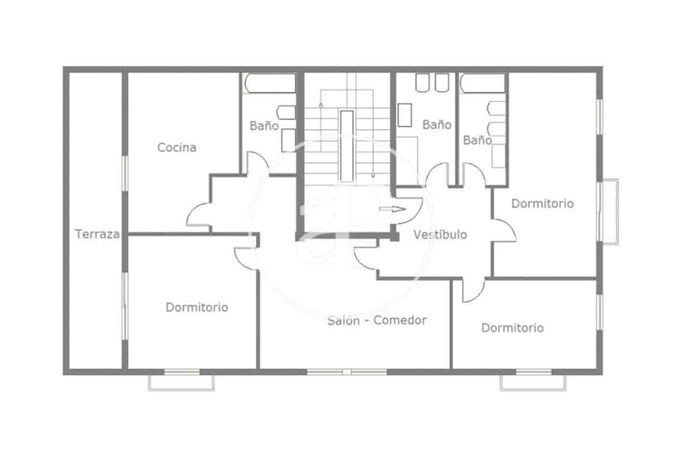 4 slaapkamer Appartement te huur in Valencia stad - € 1.550 (Ref: 9797224)