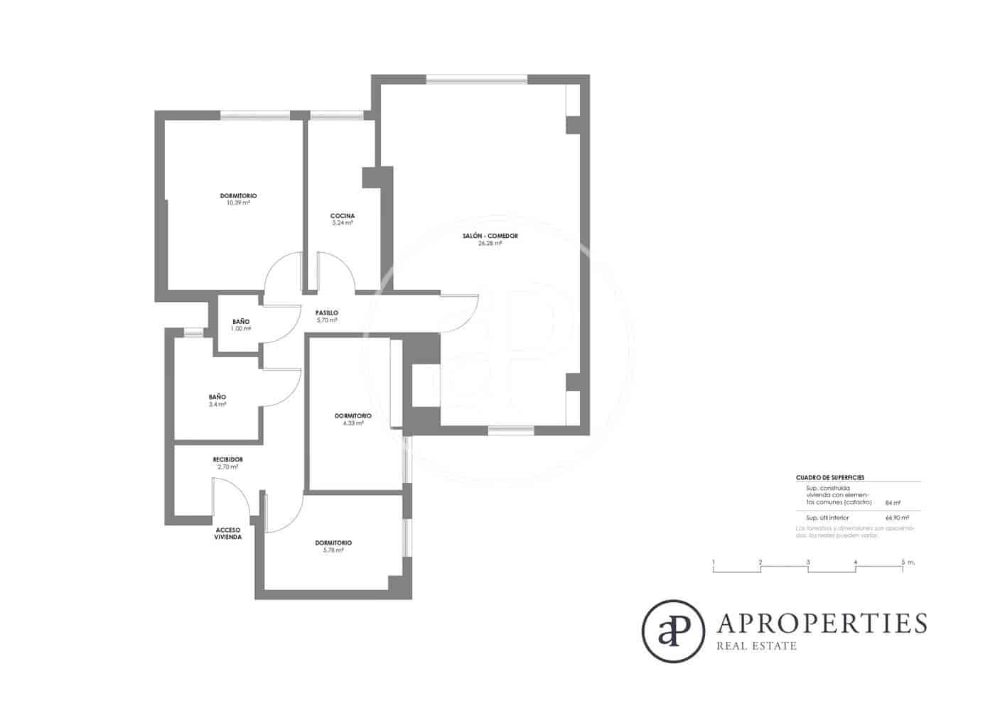 3 camera da letto Appartamento in vendita in Valencia citta - 255.000 € (Rif: 9820599)