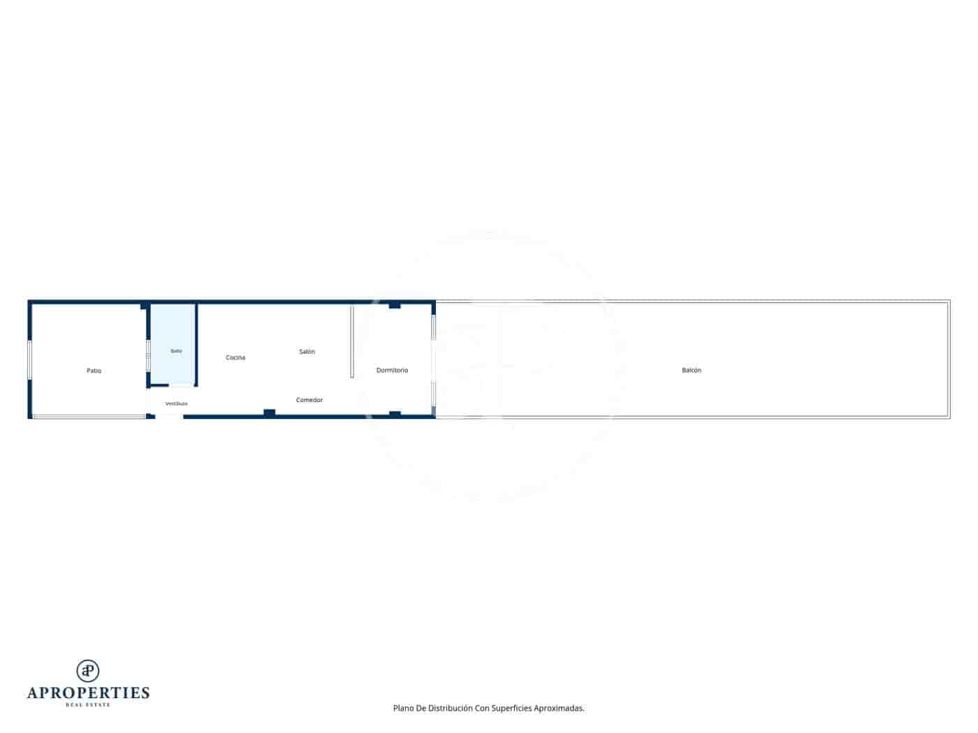 1 soveværelse Lejlighed til leje i Valencia by - € 2.200 (Ref: 9831613)