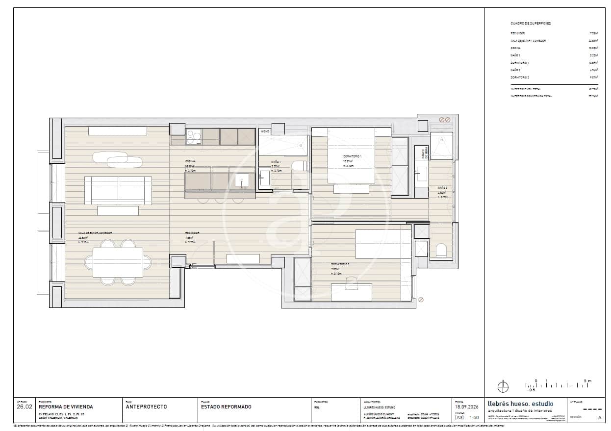 2 bedroom Apartment for sale in Valencia city - € 449,000 (Ref: 9849462)