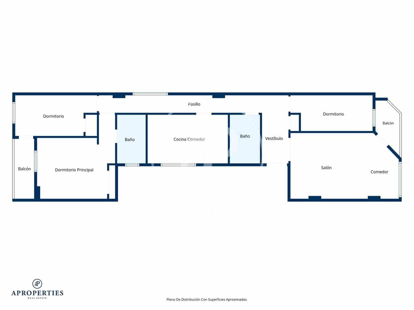 3 quarto Apartamento para arrendar em Valencia cidade - 2 150 € (Ref: 9873604)
