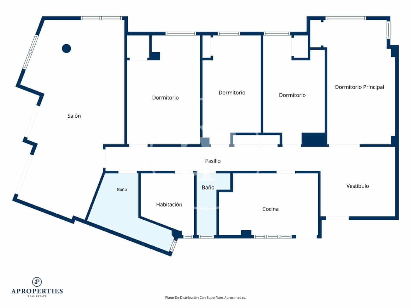 5 quarto Apartamento para arrendar em Valencia cidade - 3 200 € (Ref: 9892444)
