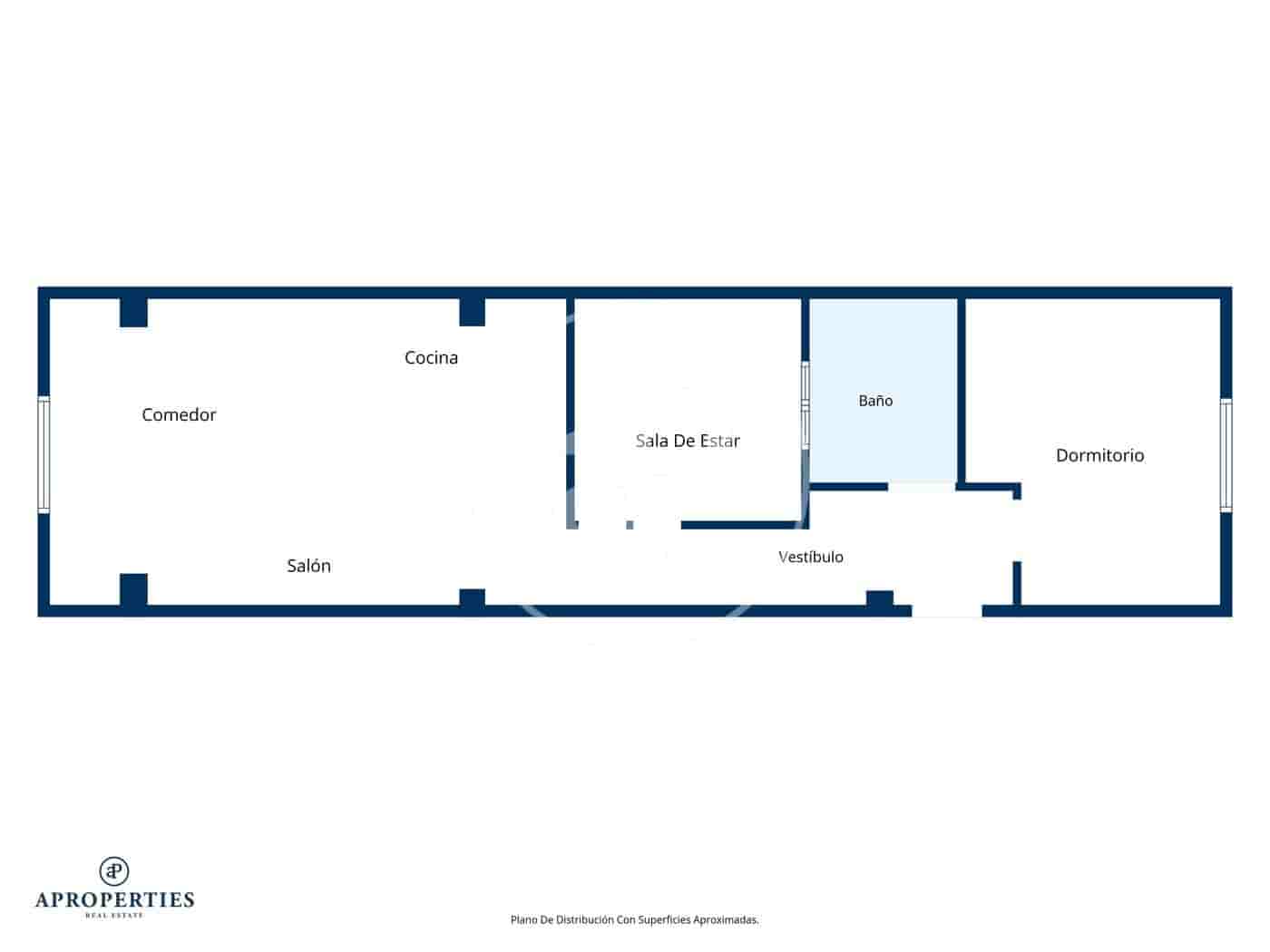 1 soveværelse Lejlighed til leje i Valencia by - € 2.000 (Ref: 9904655)
