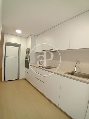 Apartamento de 2 habitaciones en Jesus, València ciudad en alquiler - 1.250 € (Ref: 9934500)