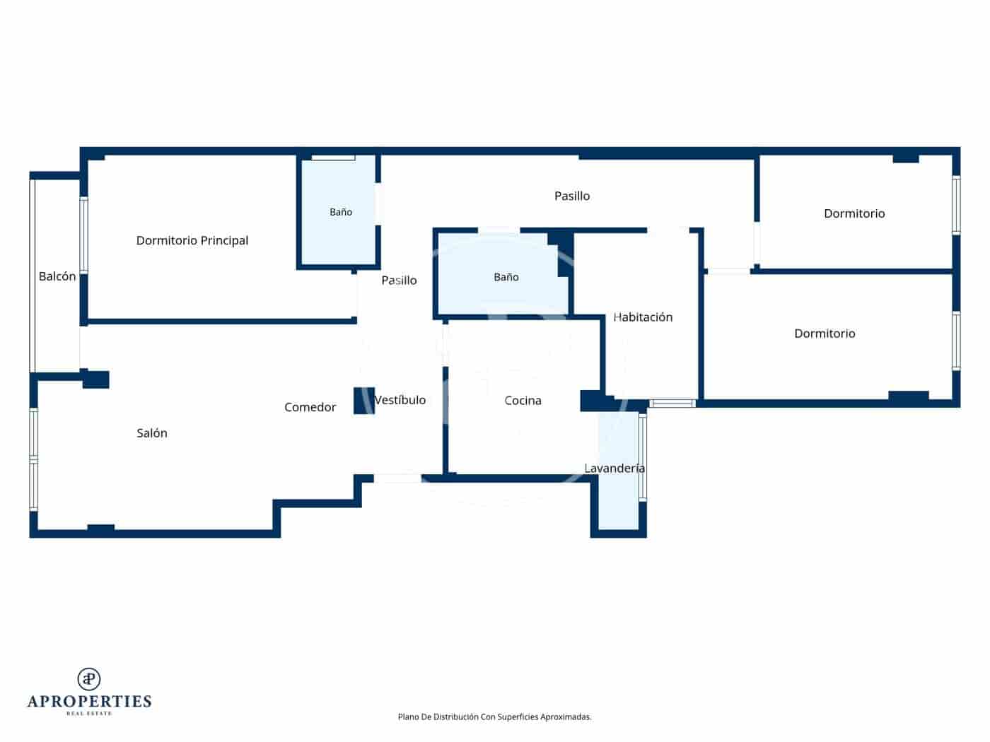 4 camera da letto Appartamento da affittare in Valencia citta - 1.800 € (Rif: 9959841)