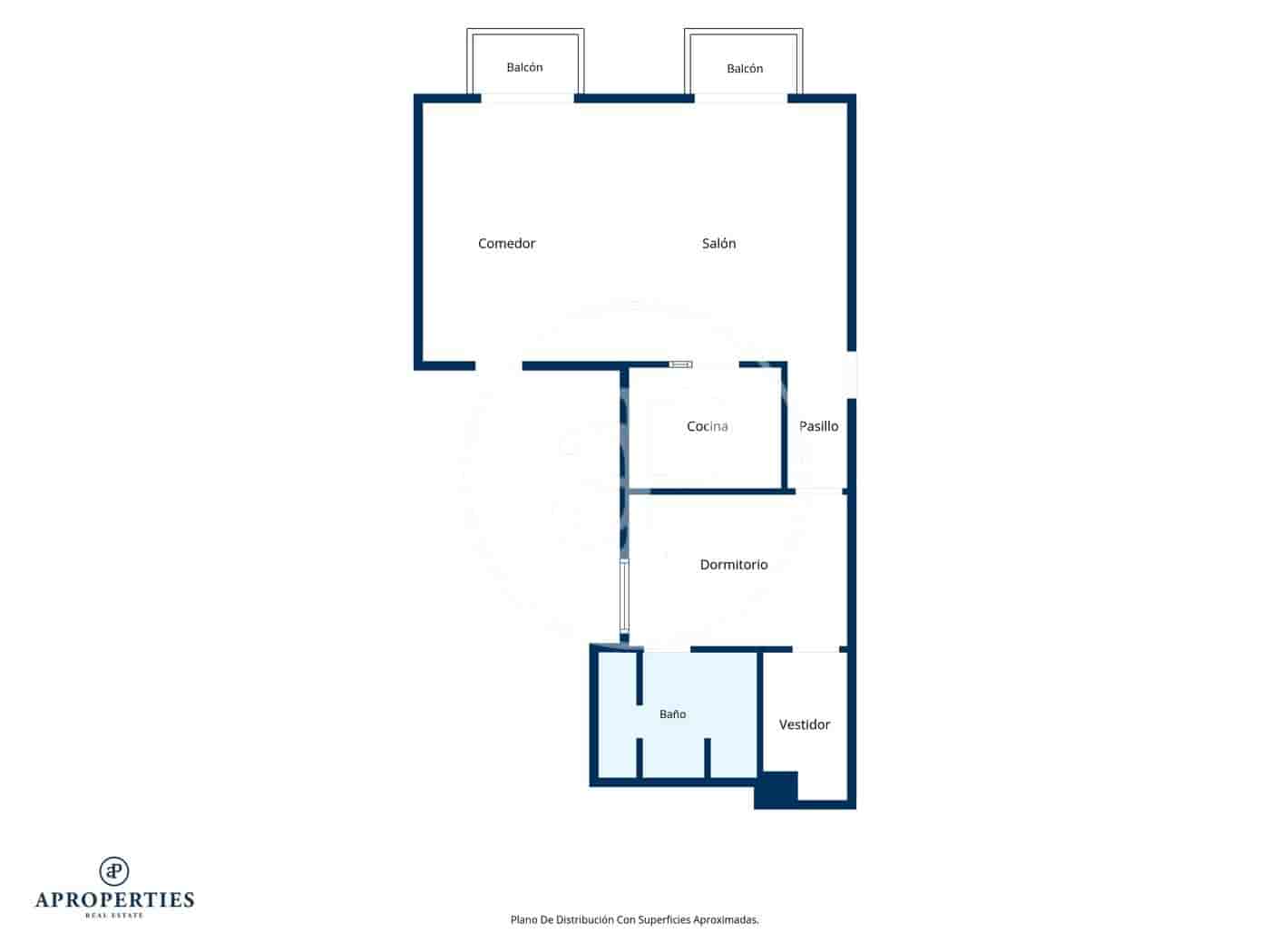 Apartamento de 1 habitación en València ciudad en alquiler - 1.600 € (Ref: 9970702)