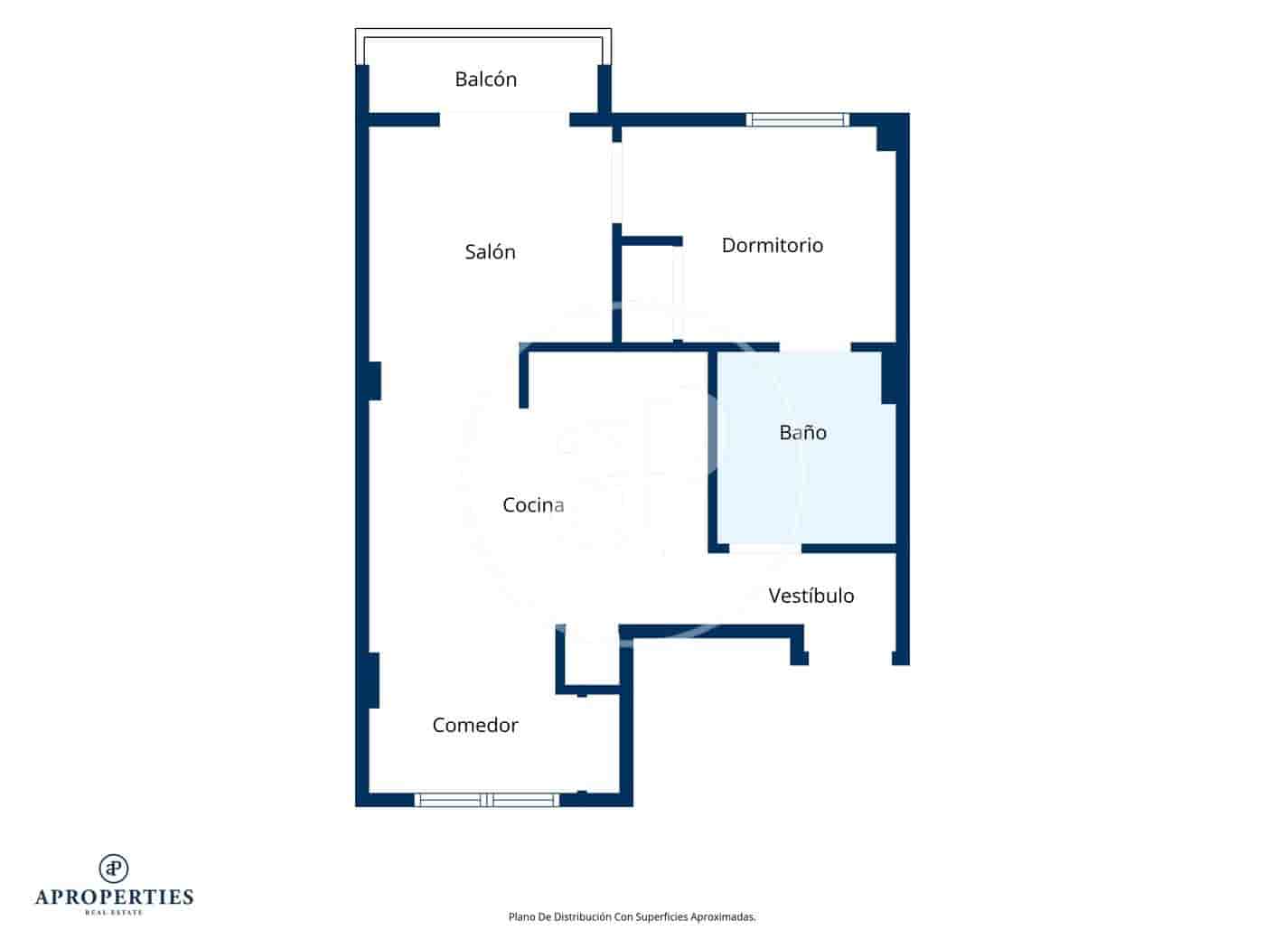 1 soverom Leilighet til leie i Valencia by - € 1 500 (Ref: 9970706)