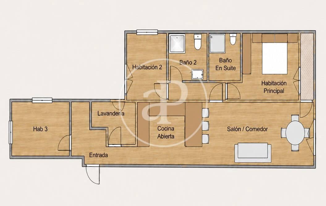 4 sypialnia Apartament na sprzedaż w Miasto Walencja - 370 000 € (Ref: 9985034)